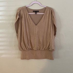 Top Beige and Gold White House Black Market Size large